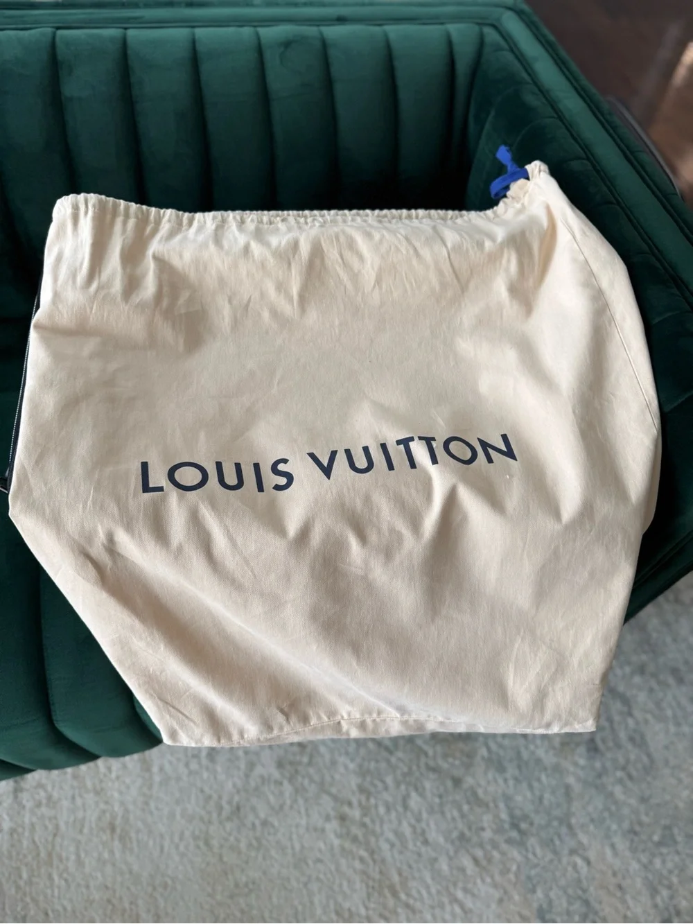 Louis Vuitton black  Checkered Carry-On Bag with Top Handle.